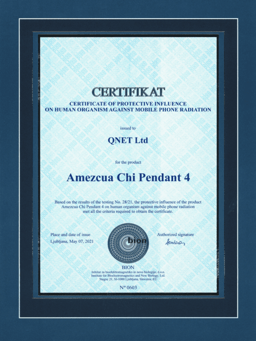 Certificate of Mobile Radiation