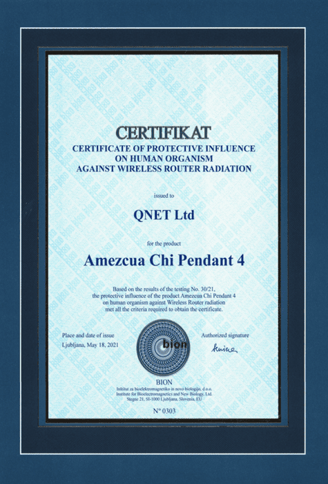 Certificate of Router Radiation