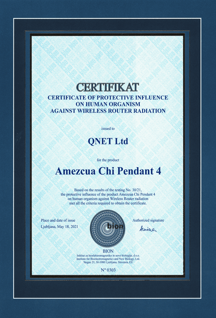Certificate of Router Radiation